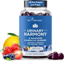 Urinary Harmony D Mannose Gummies for Urinary Tract Health – D-Mannose & Hibiscus Cleanse, Flush & protect the Urinary System – Potent Formula, Drug Free – 60 Berry Lemon Flavor Gummies, 20 Day Supply