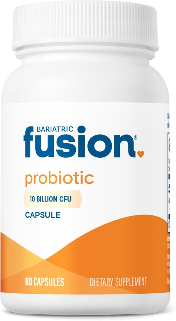 Bariatrik Fusion Probiyotik Capsule | Swallow Bariatrik Vitamini | 10 Milyar CFU | Bacillus Coagulans | Support Digestive & Immune Health | 60 Count