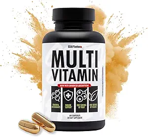 Sculpt Nation by V Shred Multivitamin - Καθημερινή Πολυβιταμίνη για γυναίκες και άνδρες με ψευδάργυρο, βιταμίνη C, και χαλκό, Διατροφική Υποστήριξη με μία υπηρεσία φρούτων και λαχανικών - 60 κάψουλες