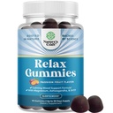 Pure Calm and Relaxing Magnesium Supplement - Μαγνήσιο για την υποστήριξη και την ανάπαυση του στρες για ενήλικες - Υψηλή απορρόφηση Mg Citrate Gummies με L Theanine & Ashwagandha για τους μυς Cramps - 90 Count