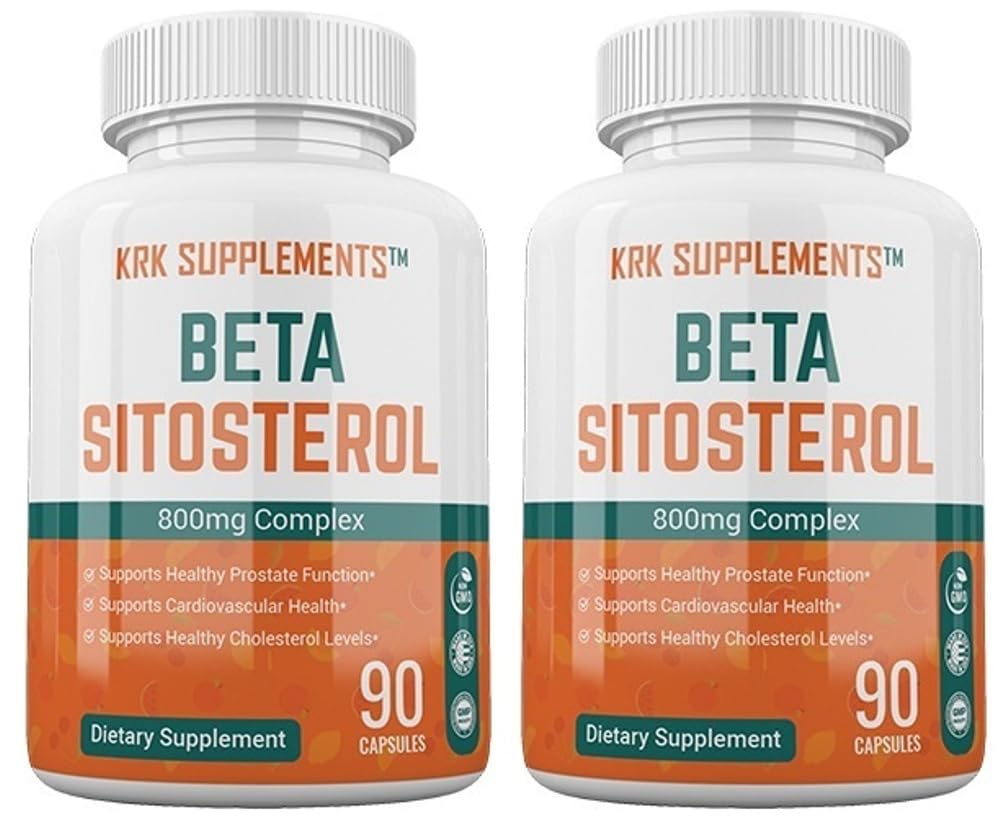 2 μπουκάλια Beta σιτοστερόλη 800mg ανά υπηρεσία 180 κάψουλες Σύνολο Υποστήριξη προστάτη