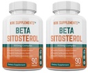 2 μπουκάλια Beta σιτοστερόλη 800mg ανά υπηρεσία 180 κάψουλες Σύνολο Υποστήριξη προστάτη