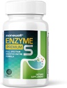 NANOWELL Enzyme Premium S - Digestive Health Multi-Enzyme Supplement with 10 Enzymes, Including Bromelain ve Papain - 60 Capsules, 60-Day Supply
