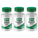 MediNatura BHI Multi Symptom Flare-Up Defense Bundle Sinus Relief Tablets (100) Mucus Relief Tablets (100) + Allergy Relief Tablets (100) Homeopathic Relief - Fast-Acting, Quick-Dissolve