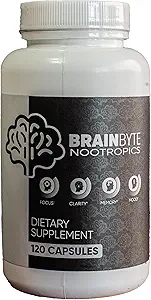 Erkekler ve Kadınlar için All-in-One Nootropic Supplement | Caffeine-Free Focus with L-Theanine & Phosphatidylserine (120)