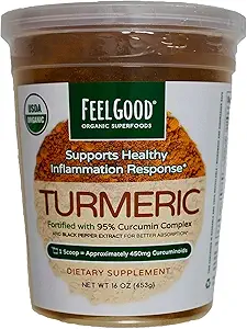 İyi USDA Organik Turmeric Toz Hisset, 16 Ounces