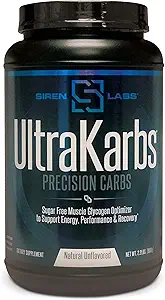 Σειρήνα Labs Ultra Karbs Mass Gainer Post Workout Muscle Builder Healthy Carb Loading - Carbohydrate Blend with KarboLyn - Περισσότερα ενέργεια, ταχύτερη ανάκτηση - Κερδιστής βάρους για τους άνδρες (40 εξυπηρετούν)