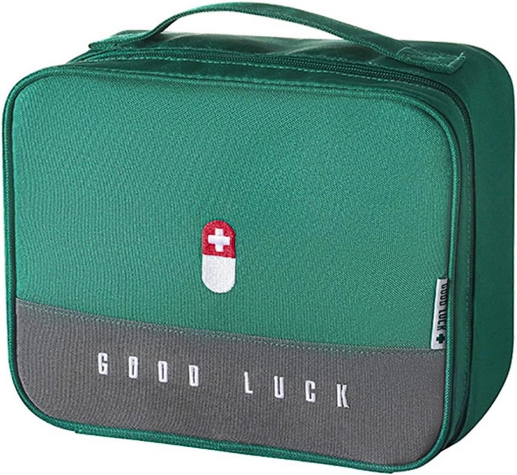 İlk Yardım Bag Boş, Su Acil Medic Travma Bag, Tıp Bag For Traveling ,Home Hiking Camping Car Office (Large,Green)