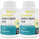 Liposomal Alpha Lipoic Acid 1400 mg Softgels, ALA Supplement with L-Carnitine 1000 mg, Ubiquinol (Active CoQ10) 100 mg ve Vitamin E 10 mg,Alpha-Lipoic Acid for Antioksis, Nerve,Energy 120 Softgels