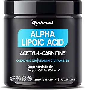 Ultra Alpha Lipoic Acid με CoQ10, Βιταμίνη C & B1 - Υποστηρίζει την Εγκέφαλο Υγεία & Αντιοξειδωτική Άμυνα - 150 κάψουλες, Κατασκευασμένες στις ΗΠΑ