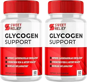 Sweet Relief Glycogen Support - Sweet Relief Blood Vessel Cleaner, Sweet Relief Caps, Advanced Formula for Overal Wellness, SweetRelief (120 Caps, 2 Pack)