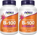 Şimdi Tamamlar, B-100, Sustained Release, Energy Production*, Nervous System Health*, 100 Tablet (Pack of 2)