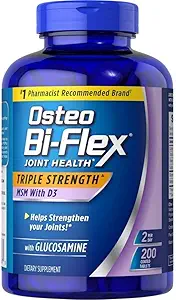 Osteo Bi Flex Supplement Glucosmine 1500 Mg Vitamin D 1000IU (200K), 200K