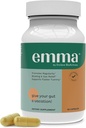 Emma Gut Health - Gas and Bloating Relief, Constipation, Leaky Gut Tamir - Gut Cleanse & Restore Digestion - Regulate Bowel Hareketi. Probiyotikler ve Laxative Alternative, 60 Capsules