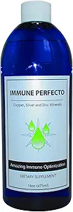 Immune Perfecto - Atom Parçacık İz Mineralleri Colloidal Silver, Copper ve çinko - Metabolik Desteği Talep Üzerine Mükemmel - 16 oz (475 ml) ...