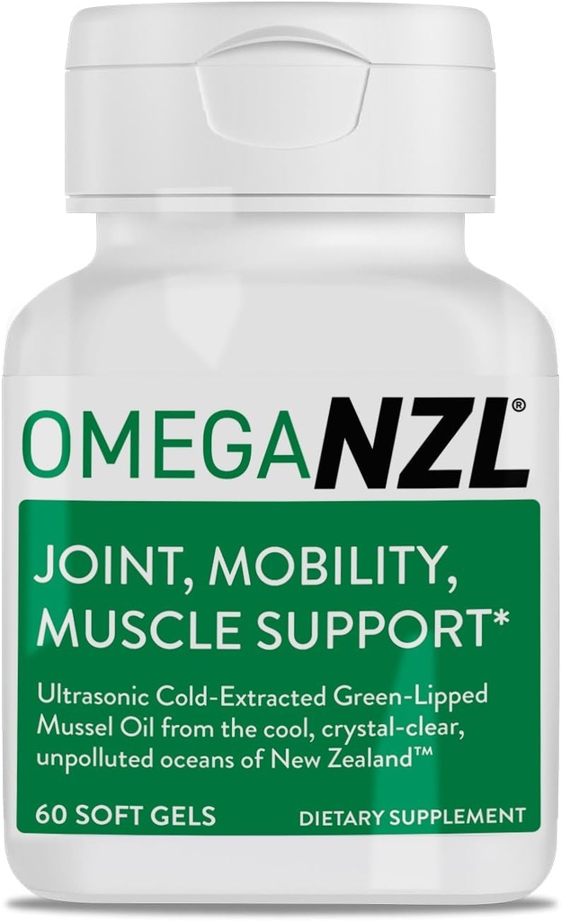 Original Omega-3 Joint Supplement Υποστήριξης, καλύτερη φυσική ανακούφιση των μυών, πράσινο λάδι μυός, 60 Softgels, χωρίς ψαρική επίγευση