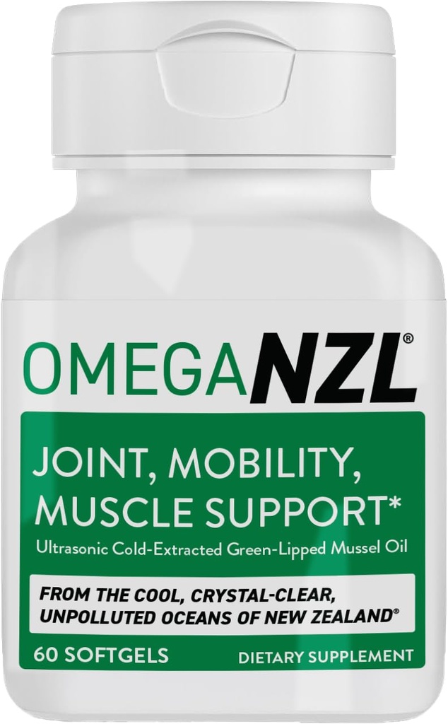 Orijinal Omega-3 Ortak Destek Tamam, En İyi Doğal Kas Yardımı, Green Lipped Mussel Oil, 60 Softgels, No Fishy Aftertaste