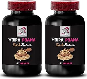 Lifestyle Companion - Muira PUAMA BARK Extract - Power Cerrah, Natural Energy Boost, Balanced Boost, Adventure Readiness, Herbal Drive Aktivasyonu, Energing Plant Power 2 Şişes 120 Capsules