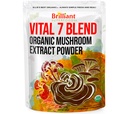Ellie'nin En İyi 7 Mushroom Toz Ekstra Organik Plastik - Reishi, Lion's Mane, Chaga, Türkiye Tail, Cordyceps, Maitake & Shiitake - Double Extracted - Pure No Fillers - 8oz / 228 1g