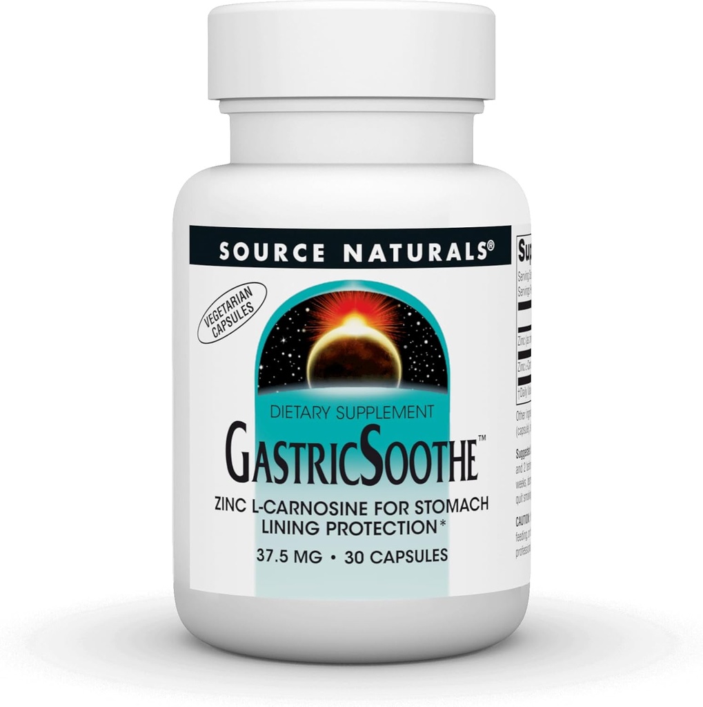 Source Naturals GastrikSoothe çinko L-Carnosine* - 30 Veggie Caps