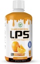 LPS Liquid Collagen & Whey Protein Supplement - Sugar-Free, Dye-Free, Non-GMO Drink - Hydrolyzed Collagen & Whey Peptides Erkekler ve Kadınlar için Sağlıklı Cilt & Saçlar, Orange, 32 fl ozzz