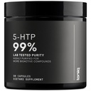 Toniiq Ultra High Strength 5HTP Capsules - 99%+ Highly Purified and Bioavailable - 12:1 Concentrated Extract - 200mg - 90 Veggie Capsules