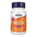 Şimdi Gıdalar Tamamlar, D-3 5.000 IU, Natural Mint Flavor, Yapısal Destek*, 120 Chewables