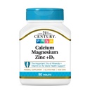 21. Yüzyıl Cal Mag çinko +D Tabletleri, 90 Kont (Pack of 2)