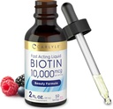 Carlyle Liquid Biotin 1000006 | 2 oz | Ekstra Güçlü Drops | Vegetarian, Non-GMO, Gluten Free Supplement