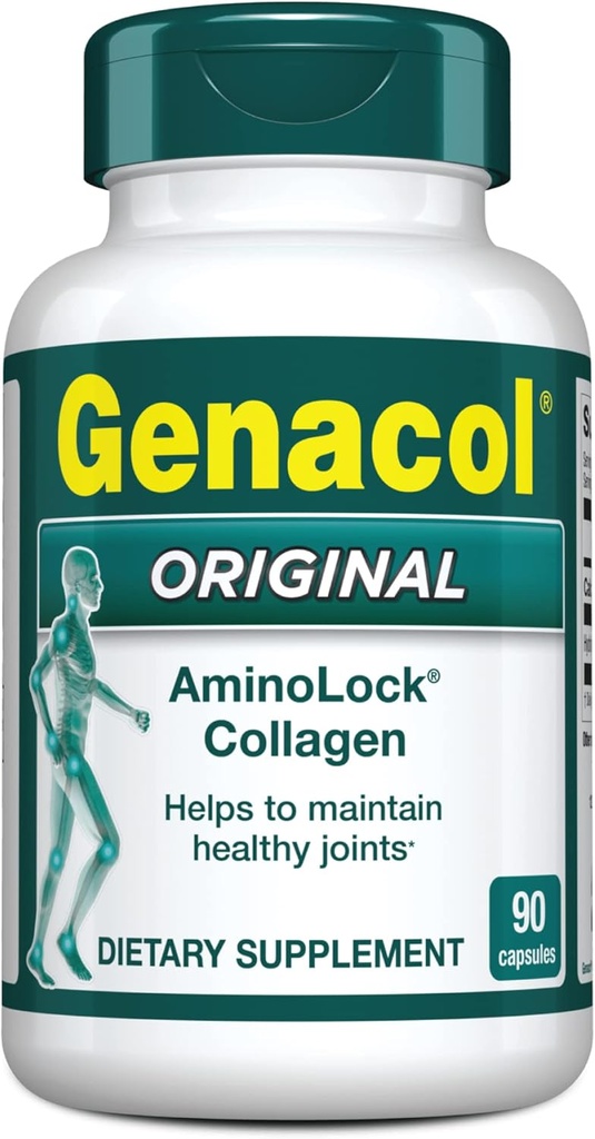 Genacol Original – Collagen Supplement με Ultra-Hydrolyzed Collagen Peptides, Διατηρεί Κοινή Υγεία, για αρθρώσεις & γόνατα, 90 κάψουλες (30-Day Supply)