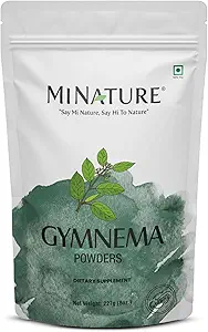 Mi Nature Gymnema Powder| 227g (8 oz)(0.5 lb) |Pure & Natural | Non-GMO, No Preservatives| Gurmar |Traditionally Used for Wellness Support