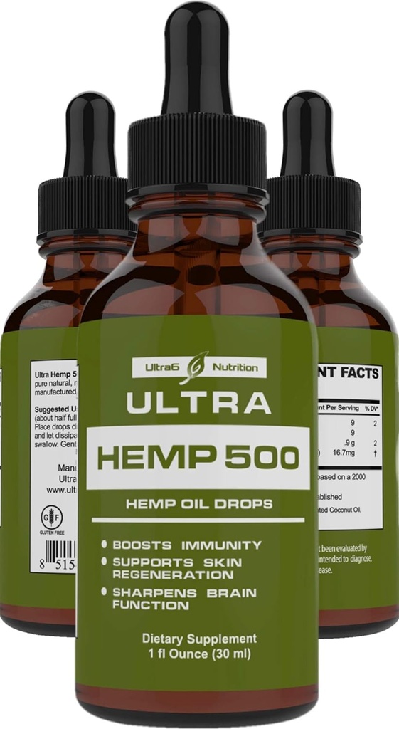Omega 3, 6 & 9 ile yağ alıntısı - Doğal Hemp Ekstraksiyon Yağları (500 mg)