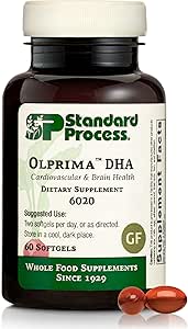 Standart Süreç Olprima DHA - Omega-3 Supplement for Heart & Brain Health - Gluten-Free, Non-Dairy & Non-Soy - 60 Softgels (30 hizmet)