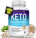 Bulkx Hua Blocker Pills White Kidney Bean Ekstraksiyon - 1800 mg Natural Ketosis, Support Keto Diyet, Erkekler Kadınlar için 90 Capsules, Tamamlanan Supplement