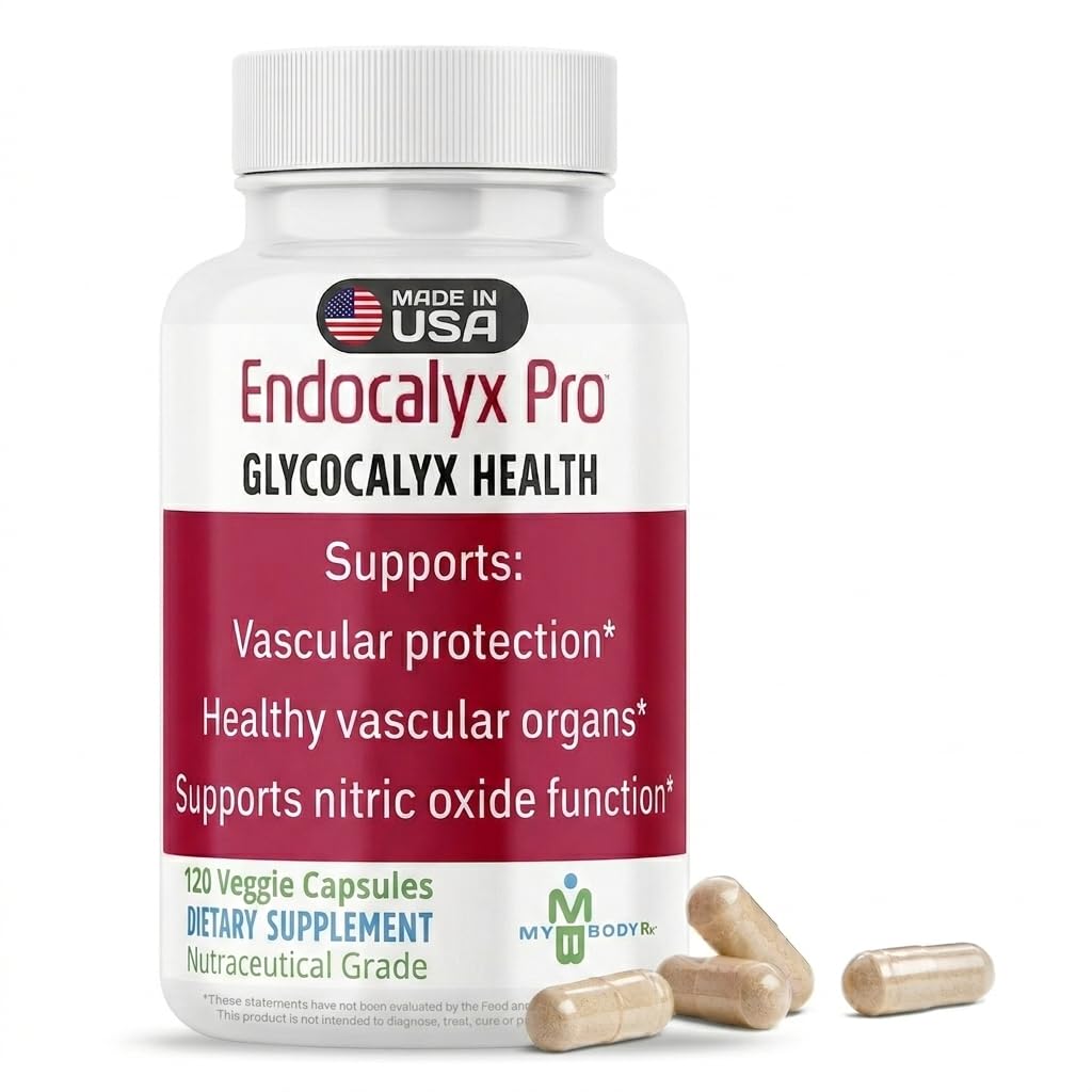 Endocalyx Pro συμπλήρωμα – ενδοθηλιακή Glycocalyx υποστήριξη 120 κάψουλες - Αγγειακή & μικροκυκλοφορία υγεία – κλινικά σπουδασμένη – πατενταρισμένη – υποστηρίζει λειτουργίες οξειδίου του αζώτου