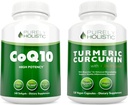CoQ10 100 mg + Organik Turmeric Curcumin 700 mg ile Bioperine Black Pepper - 120 Softgels & 120 Capsules - 95 Curcuminoids - ABD'de Yapıldı
