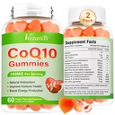 2 Pack CoQ10 Gummies 250 mg, Plus Omega-3, Magnezyum, Hücre Enerjisi, Beyin ve Antioksi, 5X Better Abxia Coenzyme Q10 Supplement - 120 Cts
