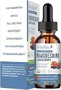 Magnezyum Glycinate Liquid Drop - Triple Abxia Supplement to Support Nerves, Sleep, Calm, Heart, Muscles * - Sugar-Free with P properties, L-Theanine, Sea Moss,Vitamin B,C,D3, K2-1Pack