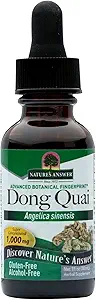 Nature's Answer Dong Quai Womens Support Supplement - Kadın Hormonal Destek, Kadın Wellness Tamam, Sıvı Tür, Alkol Ücretsiz, Gluten Free, Kosher - 1 oz