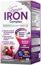 LABO Διατροφή Femme Iron Ενδοσωμικός Ήλιος Ενεργός, μη ερεθιστικό 15mg Συμπλήρωμα σιδήρου για Builder αίματος, Vegan, Gentle, Όχι Μεταλλική Επίγευση, Μη Συντηρητικό, Ιδανικό για Ευαίσθητα Στομαχικά, 90 Count