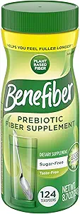Benefiber Daily Prebiyotik Fiber Supplement Toz Digestive Health, Daily Fiber Toz, Unflavored - 62 Hizmet (8.7 Ounces)