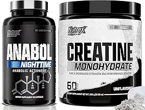 Nutrex Anabol PM Νυκτερινός Μυϊκός Οικοδόμος και Creatine Μονοϋδρική Κόνις
