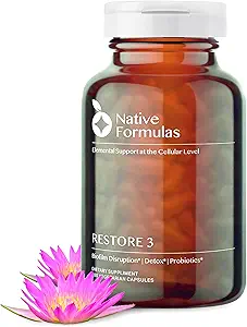 Native Formulas Restore 3 Proteolytic Enzyme & Spore Probiotic Blend Supplement - 60 Κάψουλες - Advanced Biofilm Disruption Aid - Υποστήριξη GI Υγεία, Ινομυαλγία, Χλωρίδα, Μύες