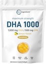 Omega 3 Fish Oil DHA Supplements 1000mg with EPA 500 mg, 200 Softgels – Lemon Flavored, Burpless (Enteric cover) | Deep Sea Fresh Fish, Wild Caught from Norveç Waters | Mercury Free