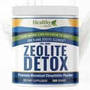KutsalLand Zeolite Cleanse - Zeolit Detox Toz (7.05oz 200 Gram) - Clinoptile Natural Aktif - Micronized 0-25 - Full Body Detox for Women, Men - Supports Energy, Focus, Immunity, Gut Health