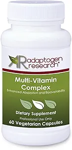 Multi-Vitamin Kompleksi | Daily Multivitamin Supplement with Folate as Metafolin L-5-MTHF B12 as Torchcobalamin Vitamin A C D3 ve daha fazla| Gelişmiş Abhidrasyon & Bioavailability | 60 Vegetarian Caps