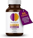 Focus & Memory συμπλήρωμα για την υγεία του εγκεφάλου, συμπλήρωμα εστίασης & νευροδιαβιβαστής υποστήριξη με βιταμίνη B12, B1, B3 & B5 Plus Ταυρίνη, 60 κάψουλες