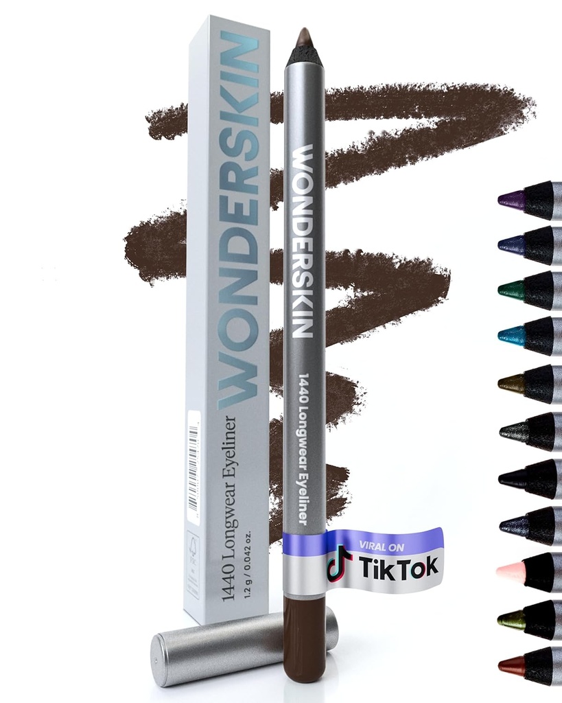 Wonderskin Eyeliner Kalem, 1440 Longwear Brown Eyeliner Kalem - Sular, Sharpenable & Smudge Kanıt