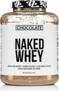 NAKED Whey Protein Tamam Toz, Çikolata, GMO Free, Soy Free, Gluten Free Aid Muscle Büyüme ve Kurtarma 60 Hizmet, 5 Ibb