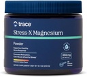 Trace Minerals Stres-X Magnezyum Toz Raspberry Lemon Flavor 8.5 oz | Gün ve Gece Tozu, Stres Yardımı, Düzenlilik, Rahat, Uyku | Kalp, Enerji, Rahat Kaslar, Hücre Fonksiyonu | Non-GMO